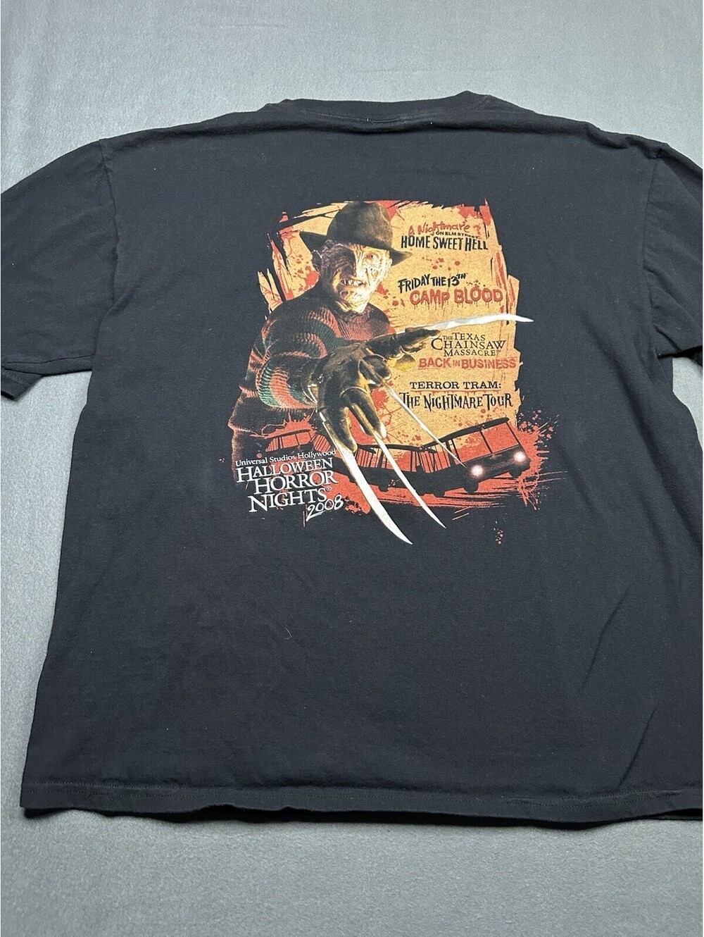 RARE! Vintage Freddy Krueger Universal 2008 T-shirt Sz. XL See Description